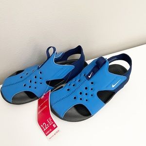 NWT NIKE BOYS INFANT SUNRAY PROTECT 2 OUTDOOR SANDAL - BLUE 12C
